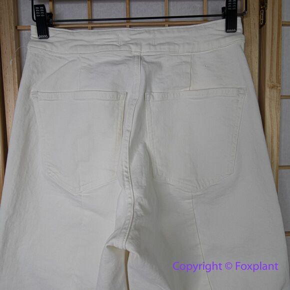 New! Madewell The Curvy Emmett Wide-Leg‎ Jean in Tile White, size 26 - Picture 9 of 16